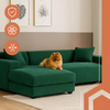 Husă elastică din catifea pentru canapea 190-230 cm, Impermeabila + față de pernă