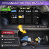 XTROBB Organizator portbagaj auto, Negru 86.5x48cm, 8 Buzunare, Rezistent la apa