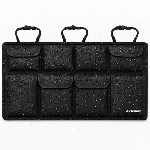 Organizator portbagaj auto, Negru 86.5x48cm, 8 Buzunare, Rezistent la apa