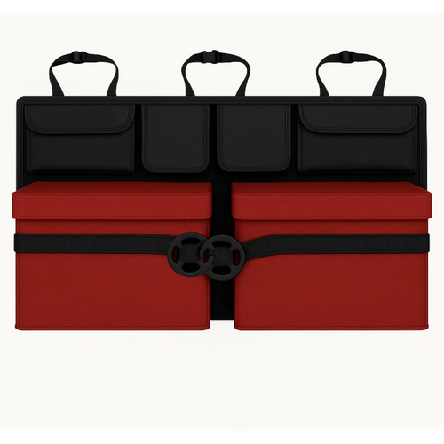 Organizator portbagaj auto, Negru 86.5x48cm, 8 Buzunare, Rezistent la apa