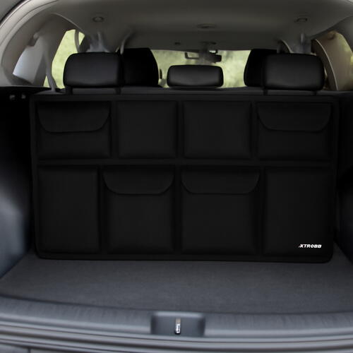 Organizator portbagaj auto, Negru 86.5x48cm, 8 Buzunare, Rezistent la apa