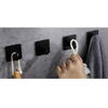 Set 4 Suport cu Adeziv pentru Prosoape, Dimensiuni 4,5 x 4,5 x 2,5 cm, Rezistent la Umiditate, Rugina, Ideal pentru Bucatarie, Baie, Otel Inoxidabil, Sarcina 3 Kg
