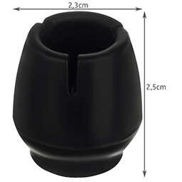 Set protectie pentru picioarele scaunelor, 16 bucati, 12-16 mm, Negru
