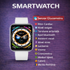 SmartWatch cu Senzor Glucometru, HRV, Ritm Cardiac, Nivel Oxigen, Tensiune Arteriala, Apel Bluetooth, Meniu RO S870