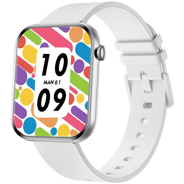 SmartWatch cu Senzor Glucometru, HRV, Ritm Cardiac, Nivel Oxigen, Tensiune Arteriala, Apel Bluetooth, Meniu RO S870