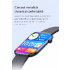 SmartWatch cu Senzor Glucometru, HRV, Ritm Cardiac, Nivel Oxigen, Tensiune Arteriala, Apel Bluetooth, Meniu RO S871