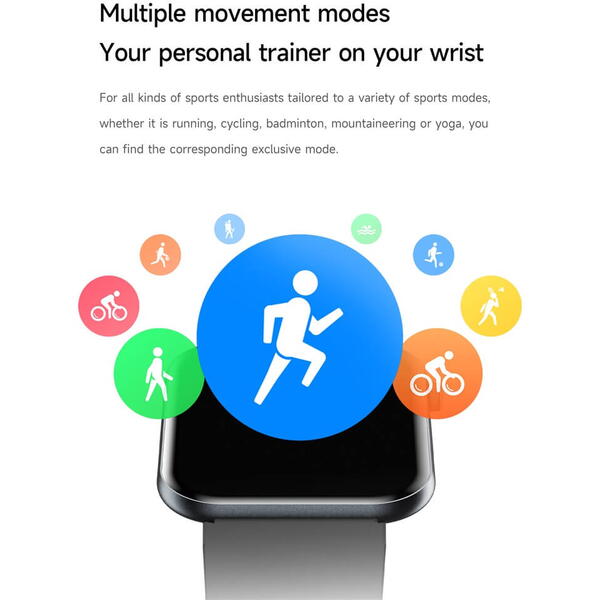 SmartWatch cu Senzor Glucometru, HRV, Ritm Cardiac, Nivel Oxigen, Tensiune Arteriala, Apel Bluetooth, Meniu RO S871