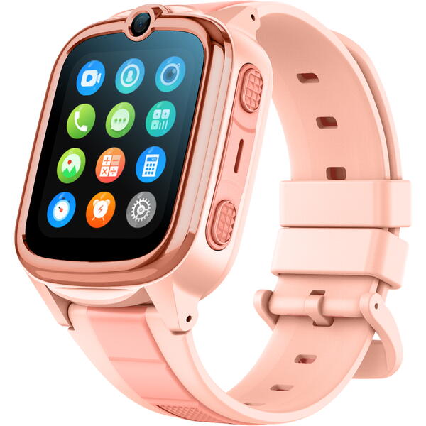 SmartWatch pentru copii cu Functie Telefon (SIM), 4G - Compatibil DIGI, GPS, SOS, Apel Video, Functie Spion, Calculator, S873
