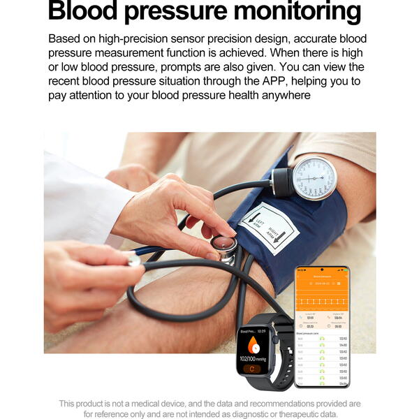 SmartWatch cu Senzor Glucometru, Apel Bluetooth, Ritm Cardiac, Nivel Oxigen, Tensiune Arteriala, Temperatura Corporala, Nivel Stres, Vreme, Calorii, Moduri Sport S864