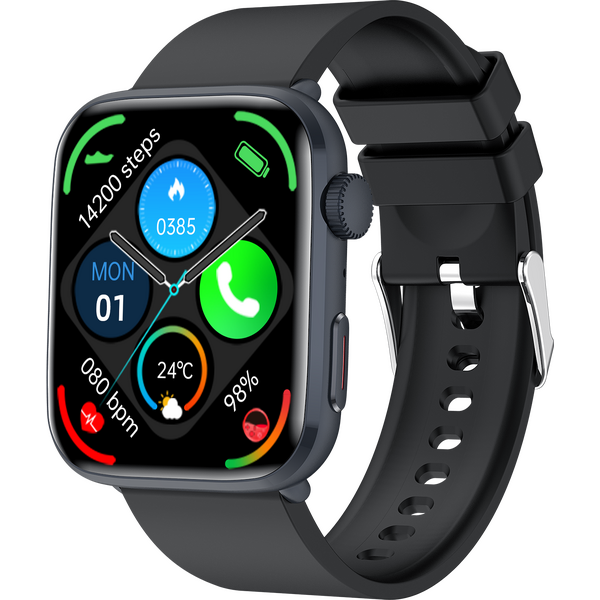 SmartWatch cu Senzor Glucometru, Apel Bluetooth, Ritm Cardiac, Nivel Oxigen, Tensiune Arteriala, Temperatura Corporala, Nivel Stres, Vreme, Calorii, Moduri Sport S866