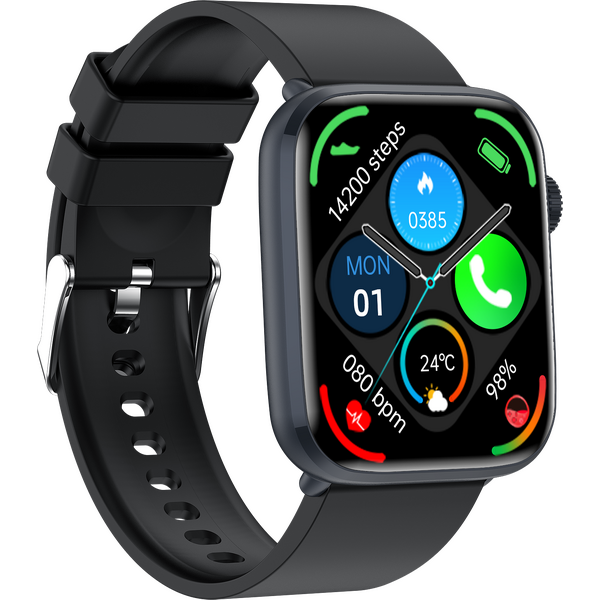 SmartWatch cu Senzor Glucometru, Apel Bluetooth, Ritm Cardiac, Nivel Oxigen, Tensiune Arteriala, Temperatura Corporala, Nivel Stres, Vreme, Calorii, Moduri Sport S866