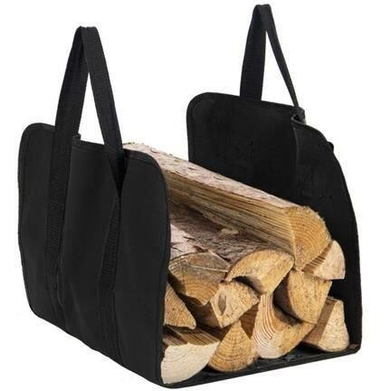 Suport, Geanta pentru carat lemne pentru soba si semineu, traista tip geanta de transport, greutate maxima 20 kg, dimensiuni 98 x 45 cm