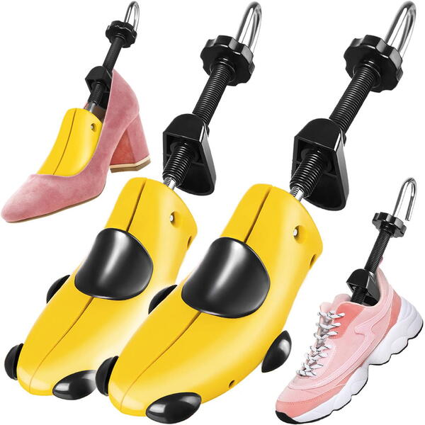 Set 2 Calapoade/Sanuri, Pentru Largit/Alungit Pantofi, Pentru Marimile 40-47, Material ABS, Galben