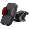 Suport auto pentru telefon, Reglabil, Rotire 360 °, Compatibil cu smartphone-uri de la 4 la 7 inchi, Prindere cu ventuza