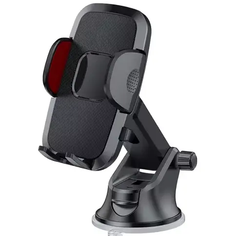Suport auto pentru telefon, Reglabil, Rotire 360 °, Compatibil cu smartphone-uri de la 4 la 7 inchi, Prindere cu ventuza