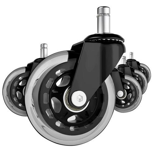 Set 5 roti silicon scaune, Design modern, Tija 11 mm, Cauciuc siliconic calitate superioara, Perfecte pentru orice tip de podea, inclusiv parchet, gresie sau covor