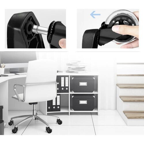 Set 5 roti silicon scaune, Design modern, Tija 11 mm, Cauciuc siliconic calitate superioara, Perfecte pentru orice tip de podea, inclusiv parchet, gresie sau covor