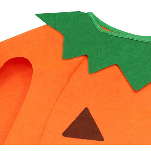 Costum De Halloween Pentru Copii Happy Pumpkin, Tinuta Completa, Material Moale, Aspect Atractiv, Universal, Portocaliu