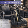 Masina de Tuns Barba si Parul 10 in 1, Autonomie 60 min, Nas, Urechi, Suport, Acumulator