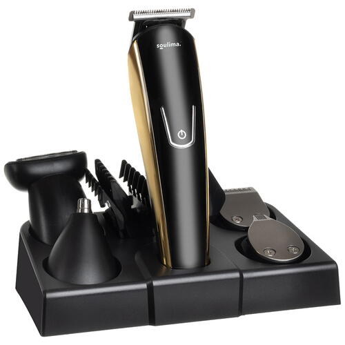 Masina de Tuns Barba si Parul 10 in 1, Autonomie 60 min, Nas, Urechi, Suport, Acumulator