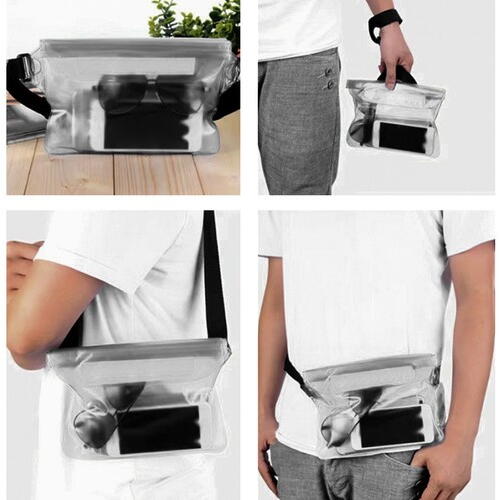 Etui tip borseta, Geanta Impermeabila, Husa telefon mobil,  Sistem de inchidere cu 4 trepte, Reglabil