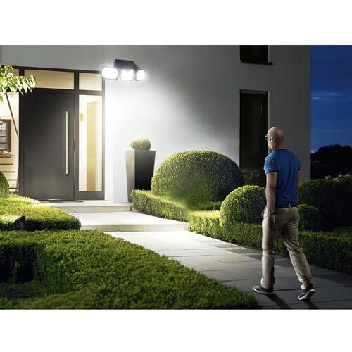 Lampa solara de gradina, curte, casa 180 LED, Impermeabila, Rezistenta Ploaie/Zapada, Senzor de miscare si amurg