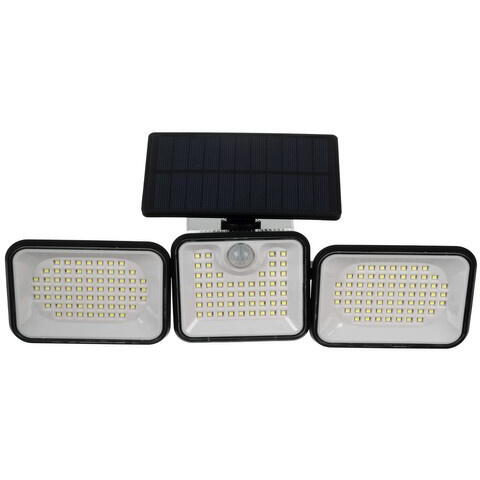 Lampa solara de gradina, curte, casa 180 LED, Impermeabila, Rezistenta Ploaie/Zapada, Senzor de miscare si amurg