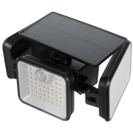 Lampa solara de gradina, curte, casa 180 LED, Impermeabila, Rezistenta Ploaie/Zapada, Senzor de miscare si amurg