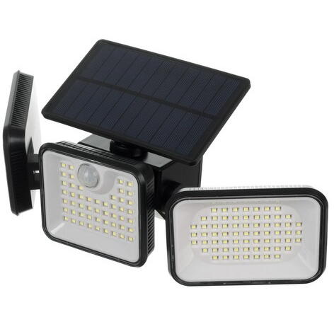 Lampa solara de gradina, curte, casa 180 LED, Impermeabila, Rezistenta Ploaie/Zapada, Senzor de miscare si amurg