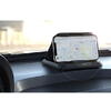 Suport auto pentru telefon cu protectie pentru soare, Montare pe bord, Unghi reglabil, 3-7", ABS+silicon, Utilizabil pe birou si suprafete plane