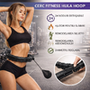 Cerc fitness, Hula Hoop, cu greutate suplimentara detasabila, 24 noduri detasabile, pentru slabire, pentru talie, masaj 360°, file de masaj