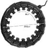 Cerc fitness, Hula Hoop, cu greutate suplimentara detasabila, 24 noduri detasabile, pentru slabire, pentru talie, masaj 360°, file de masaj