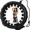 Cerc fitness, Hula Hoop, cu greutate suplimentara detasabila, 24 noduri detasabile, pentru slabire, pentru talie, masaj 360°, file de masaj