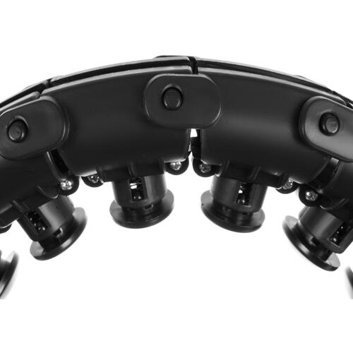 Cerc fitness, Hula Hoop, cu greutate suplimentara detasabila, 24 noduri detasabile, pentru slabire, pentru talie, masaj 360°, file de masaj