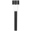 Set 10 lampi solare de gradina, iluminare LED, IP44 pentru alei, terase, spatii exterioare, lumina calda, 37 x 5.5 cm, Negru/ Alb