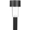 Set 10 lampi solare de gradina, iluminare LED, IP44 pentru alei, terase, spatii exterioare, lumina calda, 37 x 5.5 cm, Negru/ Alb