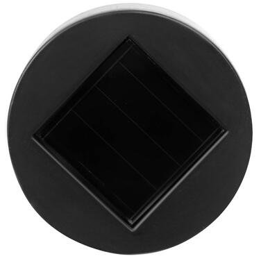 Set 10 lampi solare de gradina, iluminare LED, IP44 pentru alei, terase, spatii exterioare, lumina calda, 37 x 5.5 cm, Negru/ Alb