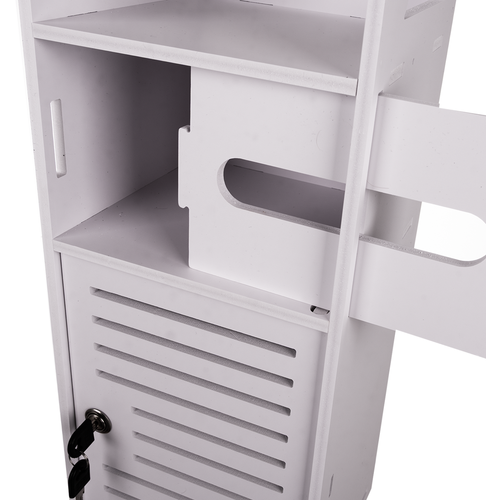 Dulap baie ingust, Suport hartie igienica, Raft Depozitare, 80 x 20 x 21 cm