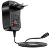 Incarcator universal 30W, 6 capete interschimbabile, 150cm cablu, 3V-12V, USB