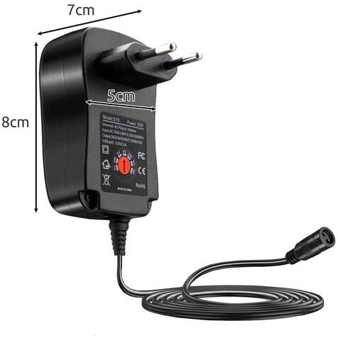 Incarcator universal 30W, 6 capete interschimbabile, 150cm cablu, 3V-12V, USB