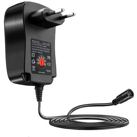 Incarcator universal 30W, 6 capete interschimbabile, 150cm cablu, 3V-12V, USB