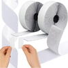 Banda velcro adeziva, Banda cu scai si adeziv, Reutilizabila, Latime 2.5 cm, Lungime 5 m, Alb
