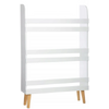 Biblioteca / etajera organizare carti si jucarii, 3 rafturi, Greutate maxima suportata 60 kg, MDF, 95 x 15 x 50 cm, Alb