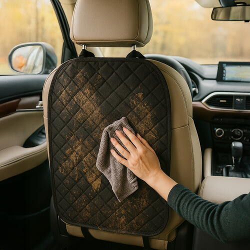 Husa protectie spatar scaun auto, Impermeabil, Universala, Ajustabila, 45x68 cm