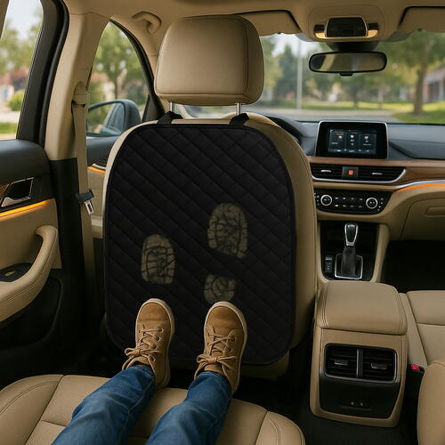 Husa protectie spatar scaun auto, Impermeabil, Universala, Ajustabila, 45x68 cm