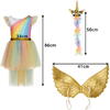 Costum De Halloween Pentru Copii, Unicorn, Marime 110-116, 3-5 Ani, Tinuta Completa, Material Moale, Aspect Atractiv, Universal