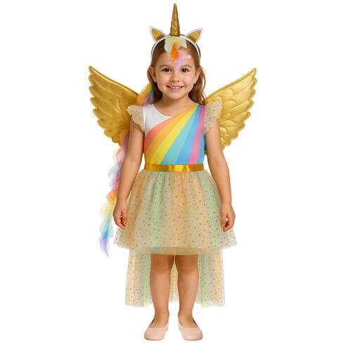 Costum De Halloween Pentru Copii, Unicorn, Marime 122-128, 4-6 Ani, Tinuta Completa, Material Moale, Aspect Atractiv, Universal