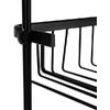 Etajera pentru Baie - Din Aluminiu, Montare prin Suspendare, 3 Compartimente, Negru