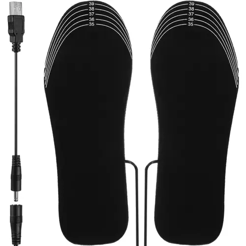 Branturi incalzite pentru incaltaminte, Alimentat prin USB, marimea 35-40, Negru