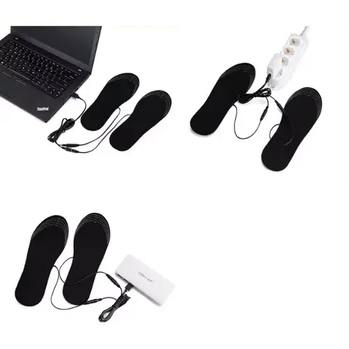 Branturi incalzite pentru incaltaminte, Alimentat prin USB, marimea 35-40, Negru